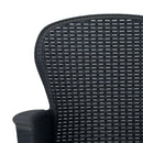 udendørs spisebordssæt 5 dele plastik rattanlook antracitgrå