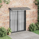 dørbaldakin 200x75 cm polycarbonat sort