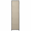 foldbart klædeskab 110 x 45 x 175 cm stof cremefarvet