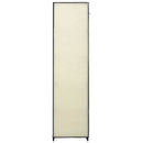 foldbare klædeskabe 2 stk. 110 x 45 x 175 cm stof cremefarvet