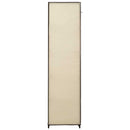 klædeskab med rum og stænger cremefarvet 150 x 45 x 176 cm stof