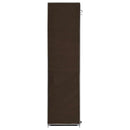 klædeskab med rum og tøjstang 150 x 45 x 175 cm stof brun