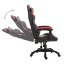 gamingstol kunstlæder vinrød