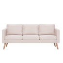 3-personers sofa i stof cremefarvet