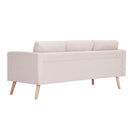 3-personers sofa i stof cremefarvet