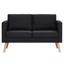 2-personers sofa i stof sort
