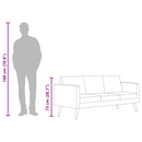 3-personers sofa i stof rødvinsfarvet