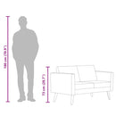 2-personers sofa i stof gråbrun