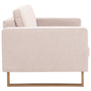 2-personers sofa i stof cremefarvet