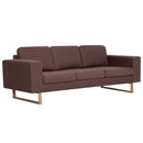 3-personers sofa i stof brun