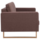 3-personers sofa i stof brun