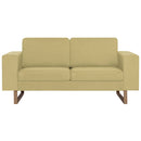 2-personers sofa i stof grøn