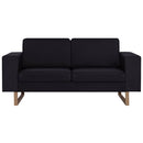 2-personers sofa i stof sort