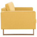 2-personers sofa i stof gul