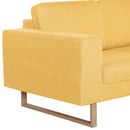2-personers sofa i stof gul