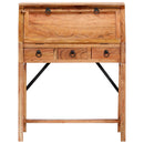 skrivebord massivt akacietræ 90 x 40 x 107 cm