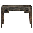 skrivebord 110 x 50 x 75 cm massivt mangotræ sort