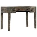 skrivebord 110 x 50 x 75 cm massivt mangotræ sort