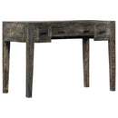 skrivebord 110 x 50 x 75 cm massivt mangotræ sort