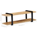tv-skab massivt mangotræ 130 x 40 x 40 cm