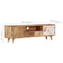 tv-skab 140x30x40 cm massivt mangotræ