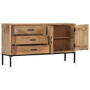 skænk 140x35x75 cm massivt mangotræ