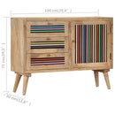skænk 100x30x75 cm massivt mangotræ