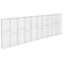 gabionvæg med dæksler galvaniseret stål 600 x 30 x 200 cm