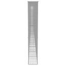 gabionvæg med dæksler galvaniseret stål 900 x 50 x 200 cm