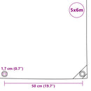 presenning 650 g/m² 5 x 6 m grå