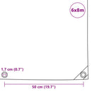 presenning 650 g/m² 6 x 8 m blå