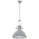 loftslampe rund E27 grå