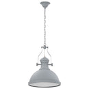 loftslampe rund E27 grå