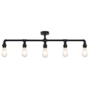 loftlampe 5 x E27-pærer sort