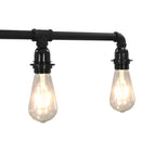 loftlampe 5 x E27-pærer sort
