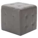 sengeskabe 2 stk. 30 x 30 x 30 cm kunstlæder grå