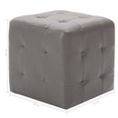 sengeskabe 2 stk. 30 x 30 x 30 cm kunstlæder grå