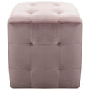 sengeskabe 2 stk. 30 x 30 x 30 cm fløjlsstof pink