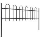 havehegn BOXTEL med bøjetop stål 181x60 cm sort