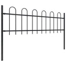 havehegn BOXTEL med bøjetop stål 170x60 cm sort