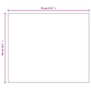 spejl uden ramme 70x50 cm glas
