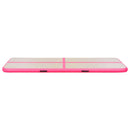oppustelig gymnastikmåtte med pumpe 700 x 100 x 10 cm PVC Pink