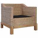 lænestol med hynder naturlig rattan