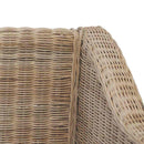 2-personers sofa med hynder naturlig rattan
