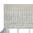 sengestel 140 x 200 cm naturlig rattan grå