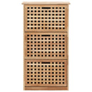 skoskab 55x20x104 cm massivt valnøddetræ