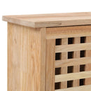 skoskab 55x20x104 cm massivt valnøddetræ