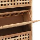 skoskab 55x20x104 cm massivt valnøddetræ