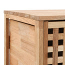 badeværelsesskab 41x41x91 cm massivt valnøddetræ