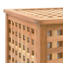 vasketøjskurv 77,5 x 37,5 x 46,5 cm massivt valnøddetræ